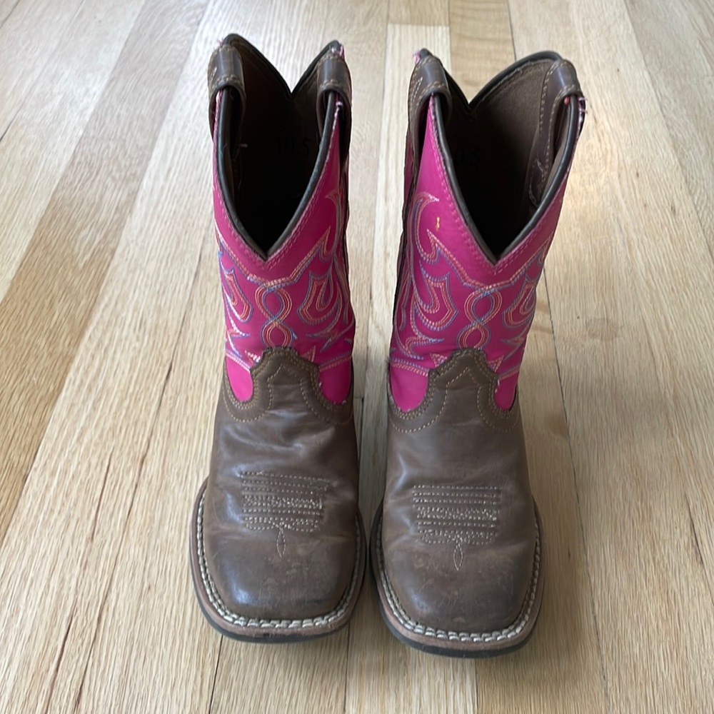 Ariat Girls Cowboy Boots Size 10.5